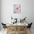 thumbnail image 7 of 12X16inch Pink Flower Canvas Wall Art Abstract Florals Watercolor Painting, Framed Artwork for Nursery, Living Room, Bedroom, Kitchen, Office - Elevate your Bathroom Décor, 7 of 7