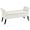 White, variant on CRXX 52in Ottoman Bench Faux Leather End of Bed Bench with Storage Footstool with Rolled Arms for Bedroom Window Sear Entryway Vanity, White
