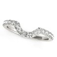 thumbnail image 1 of 14k White Gold Curved Diamond Wedding Band (3/8 cttw) Size 7, 1 of 2