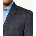thumbnail image 3 of Ryan Seacrest Mens Plaid Modern-Fit Two Button Blazer Jacket, Grey, 38 Long, 3 of 4