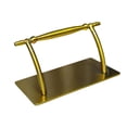 thumbnail image 3 of Reposapiés de acero inoxidable para salón, accesorios de soporte, reposapiés móvil, pedal, piezas para debajo del escritorio, peluquería y barbería. Oro, 3 of 8