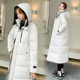 thumbnail image 1 of Ropa acolchada de algodón Ropa de invierno para mujer Ropa de pan Chaqueta acolchada de algodón con capucha por encima de la rodilla hacia la izquierda, 1 of 5