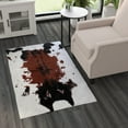 thumbnail image 3 of Masada Rugs Faux Fur Cowhide Area Rug Brown Black White (3 Feet X 5 Feet), 3 of 7