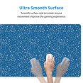 thumbnail image 4 of Naloa Blue Star Print Gaming Mouse Pad Large Mouse Mat Long Extended Desk Pad Non-Slip Rubber Mice Pads Stitched Edges Thin Pad (16x29.5 Inch), 4 of 8