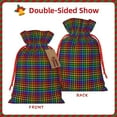thumbnail image 2 of Naloa Rainbow Houndstooth Drawstring Christmas Bags, 3D Xmas Gift Bags, Christmas Wrapping Bags, Xmas Goodie Bags, Treat Pouch Bags, Party Favor Bags-Medium, 2 of 9