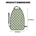 thumbnail image 2 of Naloa Daisy Plaid Green 2Pcs Anti-Kick Back Seat Cover Kick Mat, Car Seat Protector with 3 Storage Pockets, 2 of 8