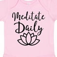 thumbnail image 4 of Inktastic Meditation Yoga Meditate Daily Resolution Boys or Girls Baby Bodysuit, 4 of 5