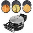 thumbnail image 1 of Máquina para hacer gofres 3 en 1 Health and Home giratoria 360 grados, 1 of 5