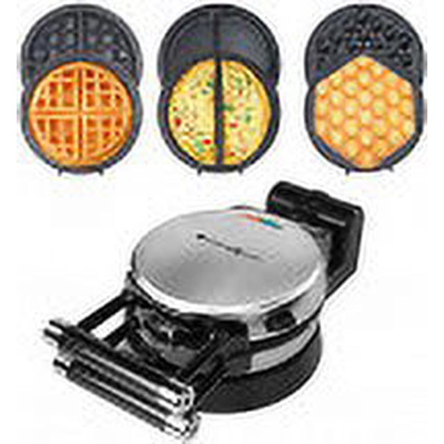 Máquina para hacer gofres 3 en 1 Health and Home giratoria 360 grados
