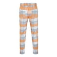 thumbnail image 5 of Prolriy Mens Dress Pants Men's Casual Plaid Print Party Suit Pants Feet Pants with Pockets Men's Pants Orange XXL, 5 of 9