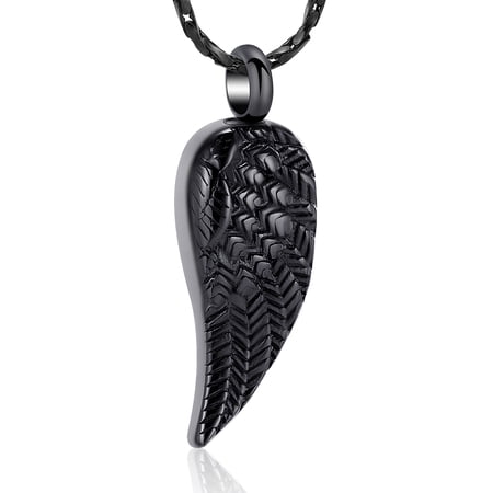 Angel Wing Urn Necklace for Ashes Ashes Necklace Stainless Steel Cremation Jewelry Memorial Keepsake Ashes Holder