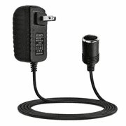 Slaprin AC to DC Converter 12V 2A 24W Car Cigarette Lighter Socket 110-240V to 12V AC/DC Power Adapter