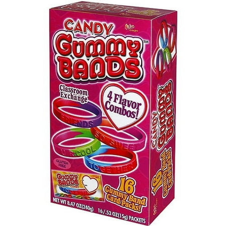 Flix Candy Gummy Bands Candy, 0.53 Oz., 16 Count