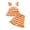 j-911Orange414, variant on HAYIMI Toddler Girls Striped Camisole Tops And Lace Shorts Outfit Sets Casual Two Piece Summer Wear Classic Clothes Sets