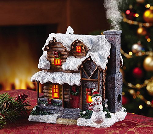 Smoking Country Christmas Cabin Incense Burner - Walmart.com
