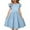 Blue, variant on TBWNWG Girls Summer Dress with Fly Sleeve and Ruffle Detail Crew Neck Casual Party Swing A-Line Flutter Dress for Toddler Kids Children,Size 3-4 Years