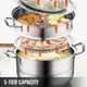 thumbnail image 1 of VEVOR Juego de Vaporizador de Alimentos de Acero Inoxidable 30 cm Tapa de Vidrio, 1 of 8