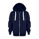 thumbnail image 3 of Sudadera con capucha y cremallera de color sólido para otoño, cálida, para niños y niñas, deportiva, de manga larga, informal, con capucha, para niñas y niños, 3 of 4