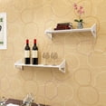 thumbnail image 3 of White Floating Shelves Wall Mounted Set of 3 Display Ledge Shelves Bookshelf Display Wall Shelf Storage Rack for Bedroom, Living Room, Bathroom, Kitchen, 3 of 8