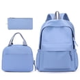 thumbnail image 2 of Resicozy 3 Pcs Backpack Bookbag Casual Lightweight Travel Rucksack Daypack Backpacks for Teens College Bags Backpack 2026 Blue, 2 of 9