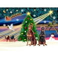 thumbnail image 3 of CafePress - Xmasmagic/2 Dobies (P3) Large Mug - 15 oz Ceramic Large White Novelty Mug, 3 of 4