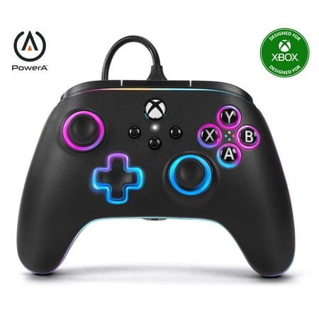 PowerA Advantage Wired Controller for Xbox Series X|S with Lumectra - Black