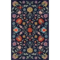 Momeni Newport Wool Hand Tufted Navy Runner 2'3" X 8'