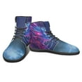 thumbnail image 5 of POLERO Blue Purple Dragon High Top Basketball Barefoot Shoes for Men Women Fashion Walking Shoes Classic Lace Up Running Athletic Sneaker Business Office Work Fitness Training Sneakers, 5 of 7