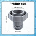 thumbnail image 3 of KEINXS 2pcs/set Swimming Pool Drain Fitting Connects Compatible with Coleman  ID1.5in Connect to The Bottom of The Pool Swimming Pool Replacement Parts Internal Thread 3/ 4in Connect to T, 3 of 4