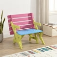 thumbnail image 5 of 2-in-1 Kids Table and Bench Set, Multi-Functional Arm Chair, Kids Picnic Table, All-In-One, Ideal for Arts & Crafts, Snack Time & More, Pink, 5 of 8