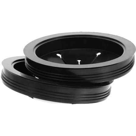 ULTNICE Garbage Disposal Gasket Replacement ABS Black Kitchen Use 2Pcs