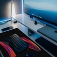 thumbnail image 5 of Large Gaming Mouse Pad for Desk, Colorful Letter Z Desk Mat, 35.4"x15.7" Big Mouse Pad with Non-Slip Base and Stitched Edge, Long Computer Keyboard Mouse Mat for Home Office Work, 5 of 6