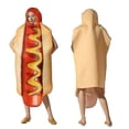 thumbnail image 2 of Hot dog Disfraz divertido de comida para fiesta de carnaval, disfraz de Halloween para adultos, Navidad, familia, vestido elegante, Hot Dog, Pizza, trajes de vacaciones, 2 of 5