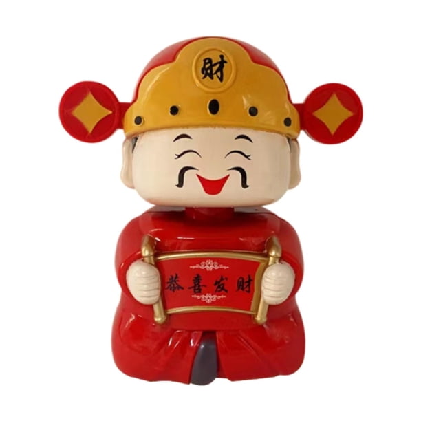 Estatua de escritorio con figura de dios, estatua del dios de la riqueza, escultura Fengshui para dormitorio Estilo A