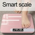 thumbnail image 3 of Balance de Graisse Corporelle Intelligente Bluetooth AI, Balance de Salle de Bain Numérique Rose avec Synchronisation App, Précision 0.1kg, Reconnaissance Multi-Usage, Verre Trempé, Moniteur de Santé Alimenté par Batterie, 3 of 8