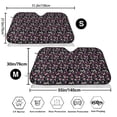 thumbnail image 3 of Kdxio Daisies Flowers Print Windshield Sun Shade,UV Rays and Sun Heat Protection,Sunshade for Car Windshield,Car Shade Front Windshield - Medium, 3 of 6
