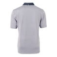 thumbnail image 3 of Men's Cutter & Buck Navy/White Kansas City Royals City Connect Virtue Eco Pique Micro Stripe Recycled Polo, 3 of 3