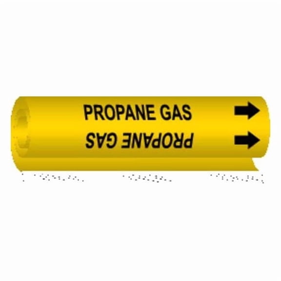 Brady Pipe Marker,Propane Gas, 5748-O 5748-O
