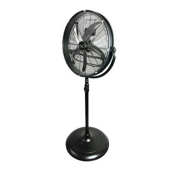 Vie Air 20" Industrial 3 Speed Heavy Duty Powerful and Quiet Metal High Velocity 360 Degree Tilting Pedistal Drum Fan