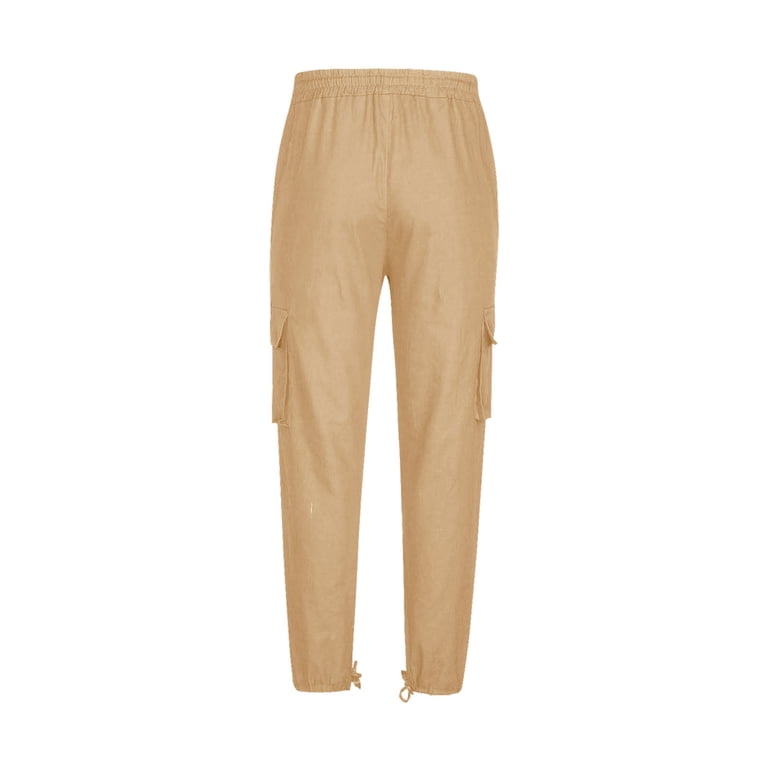WXLWZYWL Men's Elastic-Waist Travel Pant Stretchy Lightweight Pant