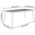 thumbnail image 4 of vidaXL 7 Piece Garden Dining Set Solid Wood Acacia, 4 of 5