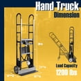 thumbnail image 6 of Olympia Tools 1200lbs Appliance Auto-Recoil System Hand Truck - Heavy Duty Hand Cart, 6 of 8