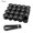 21mm, variant on 17mm Black Car Wheel Lug Nut Covers, 20pcs Universal Screw Caps for Wheel Screws
