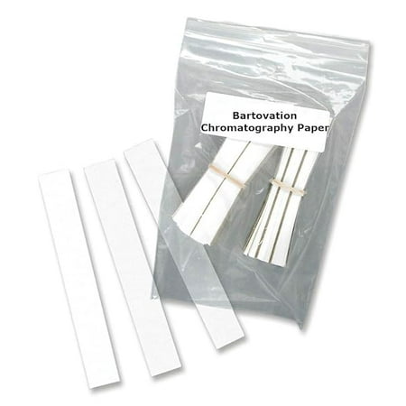 Laboratory Grade Chromatography Paper, Original Formulation, 6" Length x .75" Width Crisp Separation for Laboratories, School, Pigment Separation, and Experiments.