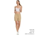 thumbnail image 7 of Women’s 5” Fishing Hiking Quick Dry Cargo Shorts with Zipper Pockets UPF 50+ Water Resistant Summer Casual Shorts FP04W, 7 of 7