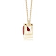 thumbnail image 2 of ANGARA Natural Bezel-Set Solitaire Heart Ruby Pendant in 14K Yellow Gold for Women (Size-4mm) | July Birthstone, Birthday, Anniversary, Jewelry Gift for Women | Natural Ruby Necklace, 2 of 8