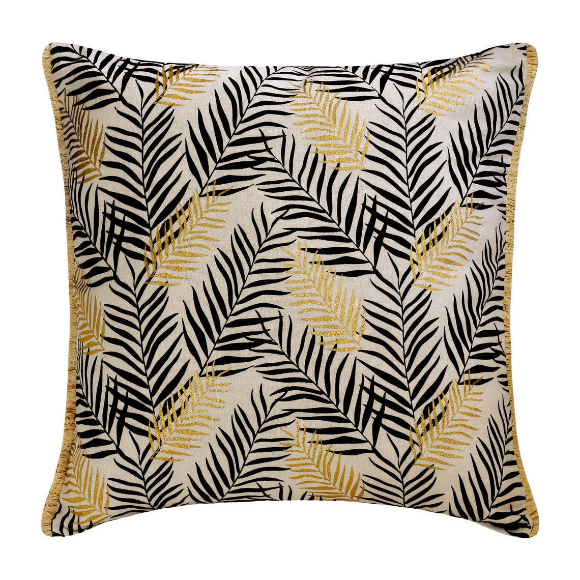 Throw Pillow Cover With Zipper, Black 12"x12" (30x30 cm) Throw Pillow