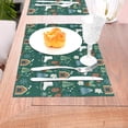 thumbnail image 5 of XMXT 1 Pcs Woven Placemats, Cute Christmas Trees Skates Stain Resistant Anti-Skid Placemat for Kitchen Table, 12 x 18 inches, 5 of 6