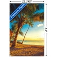 thumbnail image 3 of Scenery - Sunset on the Beach Wall Poster with Pushpins, 22.375" x 34", 3 of 3