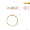 thumbnail image 4 of ANGARA Natural 0.04 Ct. Diamond Solitaire Promise Ring in 14K Rose Gold for Women (Ring Size: 6.5), 4 of 9